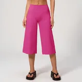 Millennial Pink Women's Brushed Yoga Workout Shorts High Waist Relaxed