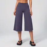 Cloud Purple Women's Brushed Yoga Workout Shorts High Waist Relaxed