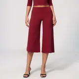 WS5555-8 · Cherry Red Cherry Red Women's Brushed Yoga Workout Shorts High Waist Relaxed