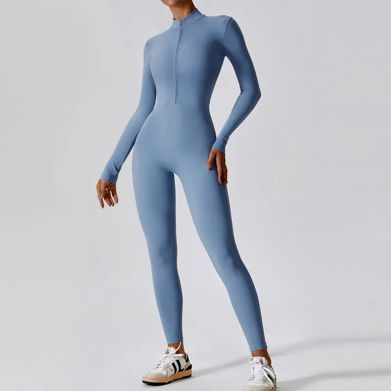 Women's Fitted Long Sleeve Yoga Bodysuit