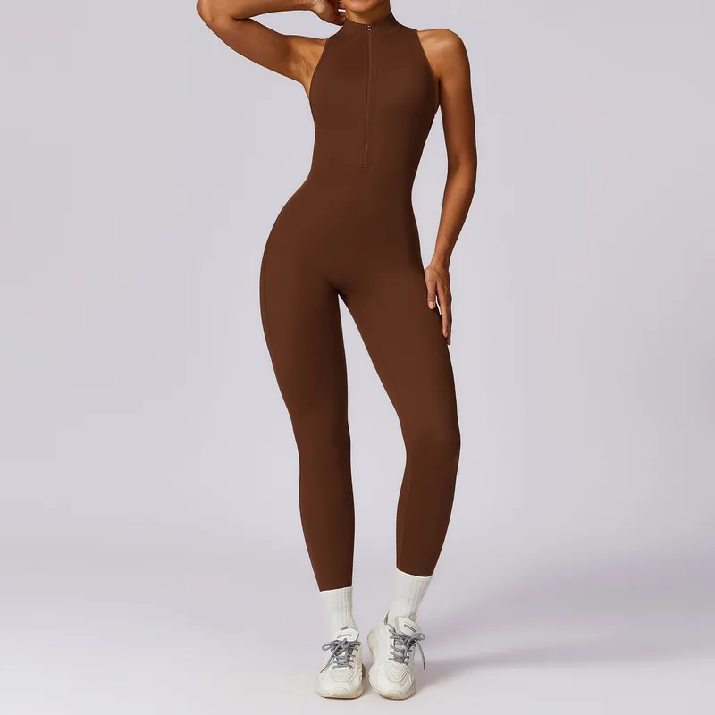 Women's Quick Dry Backless Workout Bodysuit