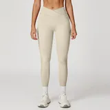 YL2030-5 · Oat Apricot Oat Apricot Women's Bare Feel Foldover Yoga Leggings