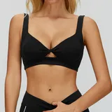 Jet Black Women's Bare Feel Stylish Sports Bra