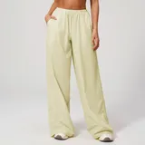 YL2549-1 · Almond Yellow Almond Yellow Women's Breathable Sun Protection Yoga Leggings
