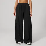 Jet Black Women's Breathable Sun Protection Yoga Leggings