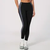 YL2567-2 · Jet Black Jet Black Women's Stretch Color Block Yoga Leggings