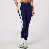 YL2567-3 · Dark Navy Dark Navy Women's Stretch Color Block Yoga Leggings