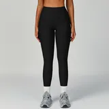 YL3093-2 · Jet Black Jet Black Women's Scrunch Slimming Yoga Leggings
