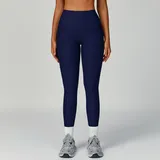 YL3093-3 · Navy Blue Navy Blue Women's Scrunch Slimming Yoga Leggings