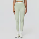 YL3129-1 · Light Fruit Green Light Fruit Green Women's Fitted Color Block Workout Leggings