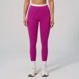 YL3129-8 · Dragon Fruit Pink Dragon Fruit Pink Women's Fitted Color Block Workout Leggings