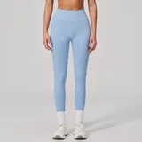 Light Blue Women's Yoga Tummy Control Yoga Leggings