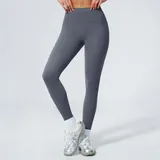 Haze Blue Women's Breathable Tummy Control Yoga Leggings