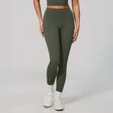 YL6116-12 · Moss Green Moss Green Women's Breathable Fitted Workout Leggings