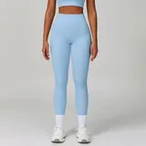 YL6116-7 · Sky Blue Sky Blue Women's Breathable Fitted Workout Leggings