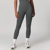 YL7725-2 · Dark Grey Dark Grey Women's Fitted Foldover Yoga Leggings