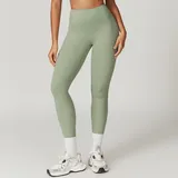 Bean Green Women's Breathable Fitted Yoga Leggings