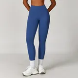 Midnight Blue Women's Breathable Fitted Yoga Leggings