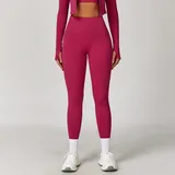 Rose Red Women's Breathable Fitted Yoga Leggings