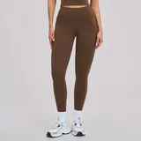 Chocolate Brown Women's Quick Dry Slimming Yoga Leggings