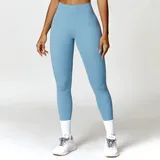 Haze Blue Women's Bare Feel Control Yoga Leggings