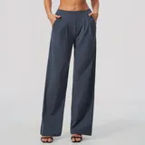 YL8793-4 · Navy Blue Navy Blue Women's Quick Dry Relaxed Yoga Leggings
