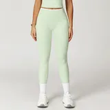 YL9238-1 · Light Fruit Green Light Fruit Green Women's Color Block Fitted Yoga Leggings