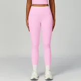 Sakra Pink Women's Color Block Fitted Yoga Leggings