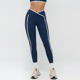 Badge Blue Women's Bare Feel Foldover Workout Leggings