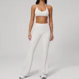 Pearl Grey Women's Quick Dry Comfort Workout Set