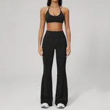 Jet Black Women's Quick Dry Comfort Workout Set