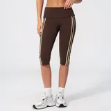 Espresso Black Women's Backless Running Active Yoga Set V Neck
