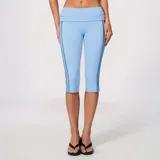 Light Blue Women's Backless Running Active Yoga Set V Neck