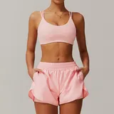 YS4001-2 · Peach Pink Peach Pink Women's Bare Feel Scrunch Yoga Set