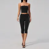 YS4539-3 · Black White Clash Black White Clash Women's Quick Dry Yoga Set