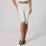 YS4551-3 · White Black Dot White Black Dot Women's Printed Fitness Yoga Activewear Set Deep V