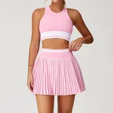 Light Pink Women's Coverage High Waist Yoga Set