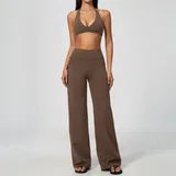 Deep Cocoa Women's Stretch Stylish Workout Set