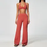 Apple Red Women's Stretch Stylish Workout Set