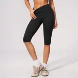 YS7655-2 · Jet Black Jet Black Women's Yoga Set Seamless Fitness Backless Butt Lifting