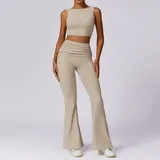 Linen Women's Breathable Bare Feel Yoga Set