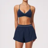 Indigo Blue Women's Color Block Supportive Active Set