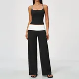 Meteorite Black Women's Control Stand Collar Yoga Set