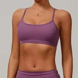 Plum Purple Women's Bare Feel Strappy Workout Bra